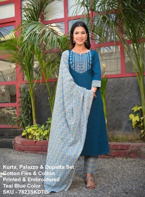 haviya women's cotton readymade salwar suit